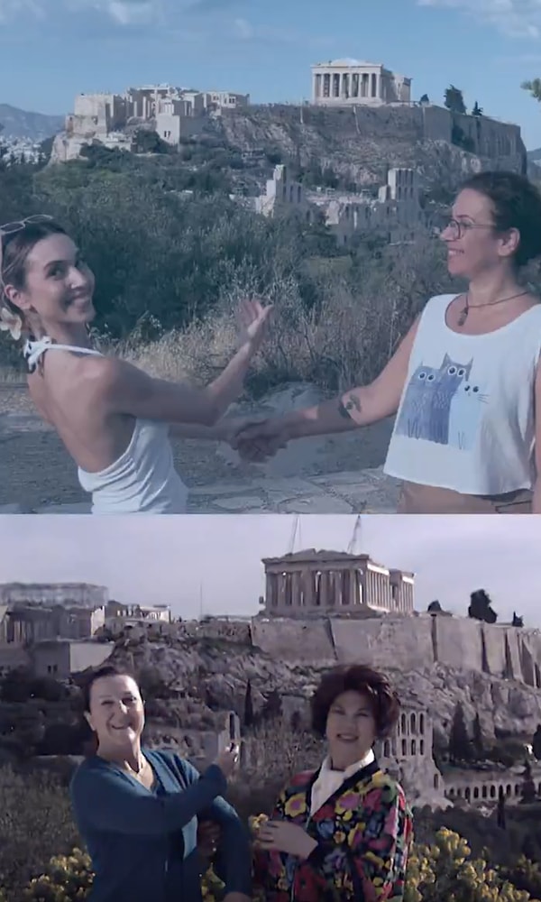 The unforgettable Athens scene from the epoch-making TV series "Yabancı Damat" has once again become a hot topic after many years.