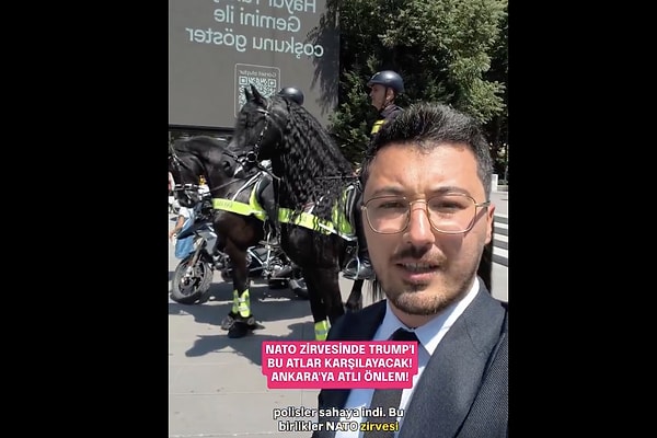 Donald Trump'ı da bu atlar karşılayacak.