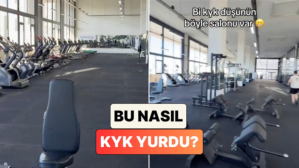 KYK Yurdu Mu Lüks Fitness Salonu Mu? Bir Öğrenci Kaldığı KYK Yurdu'nun Spor Salonunu Paylaştı