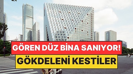 106 Metrelik Gökdeleni Prizma Gibi Kestiler: Görenler Düz Bina Sanıyor