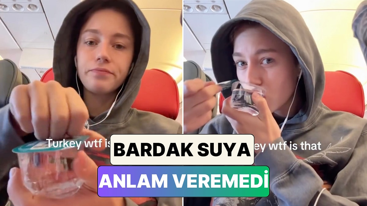 Ünlü Model Anna Malygon Uçakta Verilen Bardak Suya Anlam Veremedi: "Türkiye Bu Nedir?"