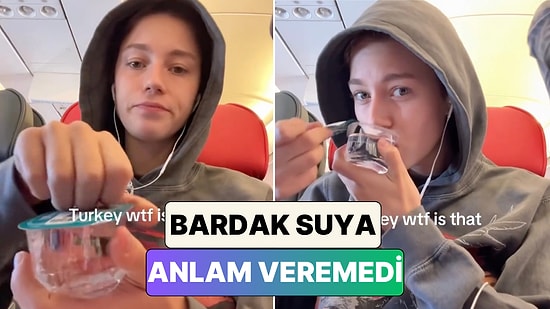Ünlü Model Anna Malygon Uçakta Verilen Bardak Suya Anlam Veremedi: "Türkiye Bu Nedir?"