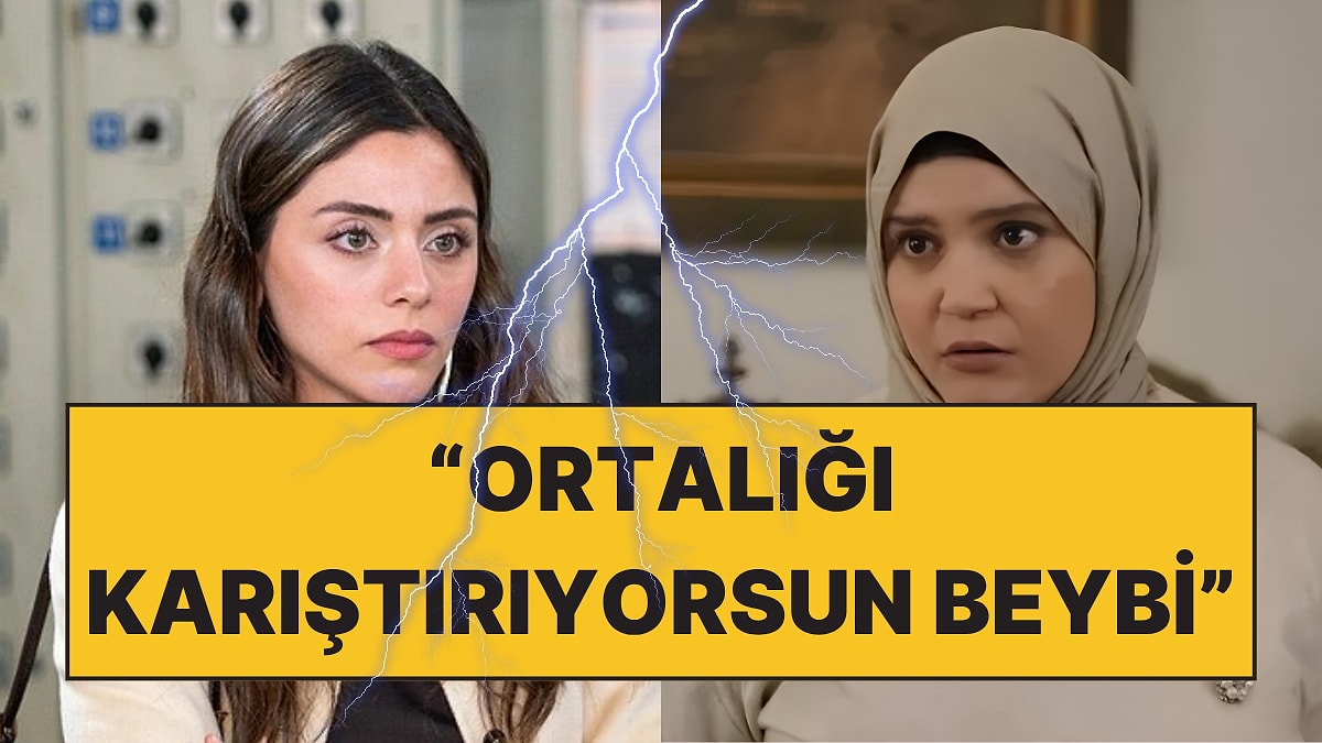 Kızılcık Şerbeti setinde Sıla Türkoğlu ve Feyza Civelek atıştı