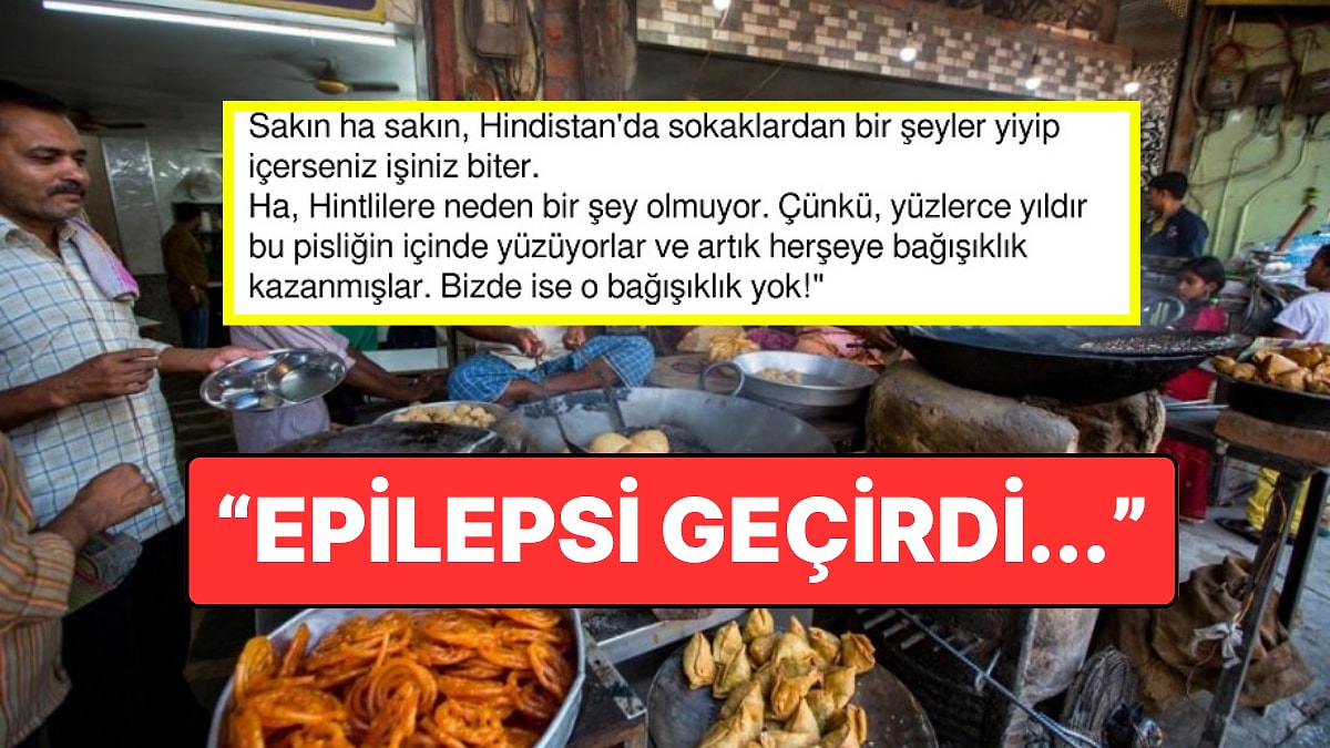 Bir Gazeteci Hindistan'da Sokak Yemeği Yiyen İş Arkadaşının Başına Gelenleri Anlattı: "Epilepsi Geçirdi"