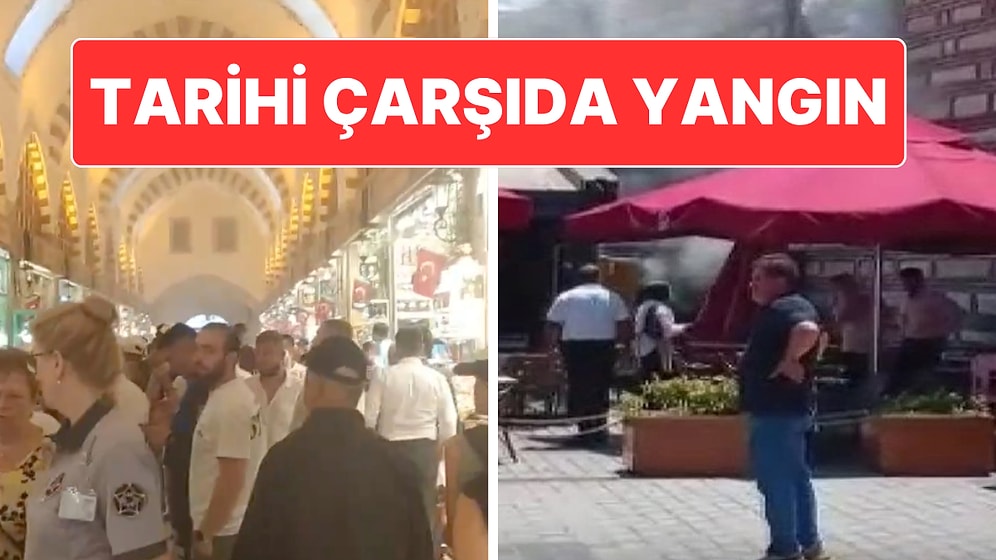 İstanbul’daki Tarihi Mısır Çarşısı’nda Yangın Çıktı