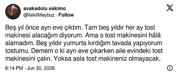 Bir tavsiye...