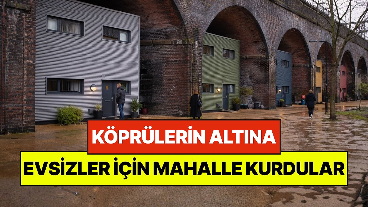 Manchester evsizler için köprü altlarını mahalle yaptı