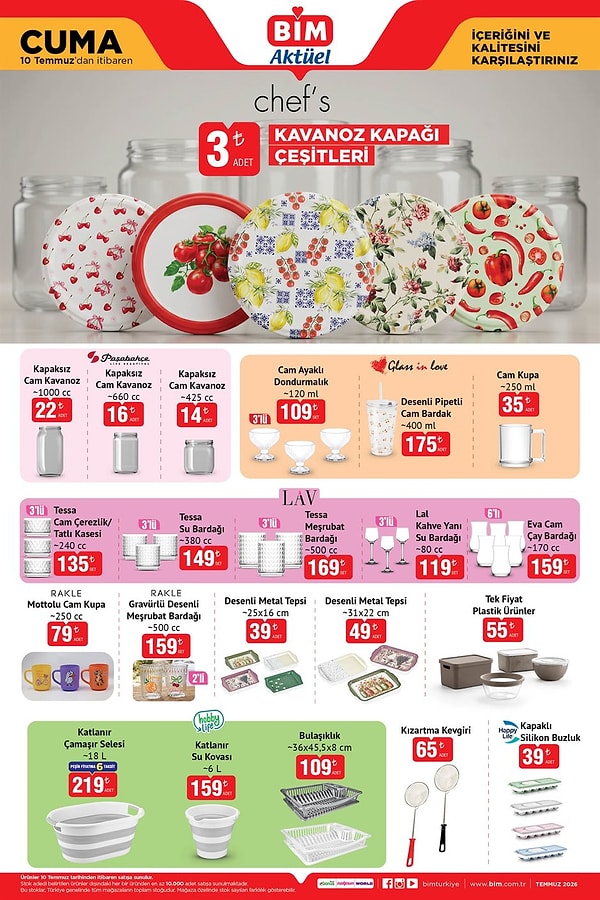 Chef's Kavanoz Kapağı Çeşitleri: 3 TL