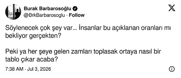 İşte yorumlardan bazıları: