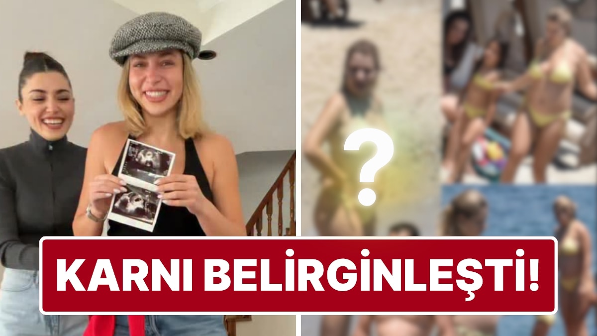 Hande Erçel'in 5 Aylık Hamile Ablası Gamze Erçel'in Belirginleşen Karnı Objektiflere Yansıdı