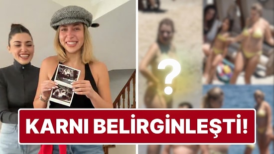 Hande Erçel'in 5 Aylık Hamile Ablası Gamze Erçel'in Belirginleşen Karnı Objektiflere Yansıdı