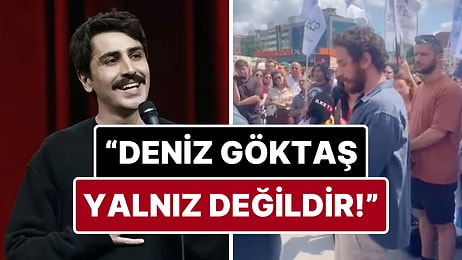 Deniz Göktaş'a Destek İçin Çağlayan'a Giden Cem Yiğit Üzümoğlu'ndan Dikkat Çeken İfade Özgürlüğü Çıkışı