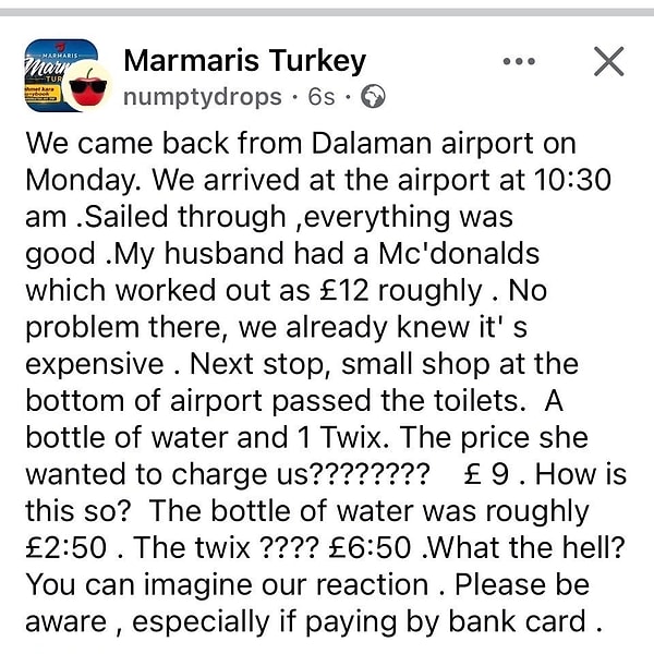 Bir İngiliz turist de Dalaman Havalimanı'nda yaşadıklarını şu sözlerle anlattı.