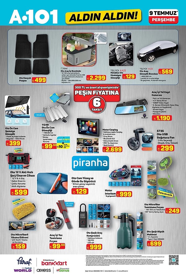 Oto Kauçuk Paspas 499 TL