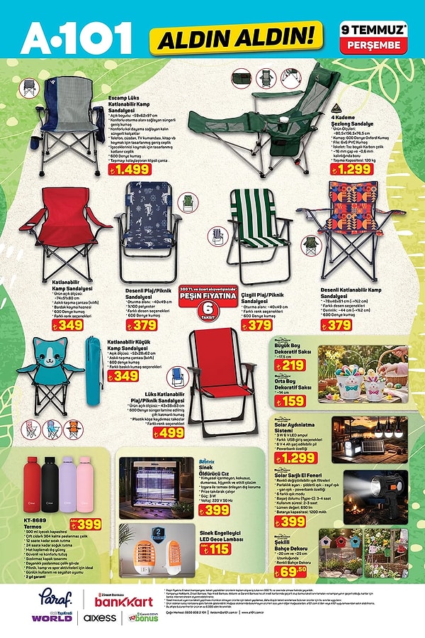 Escamp Lüks Katlanabilir Kamp Sandalyesi 1.499 TL