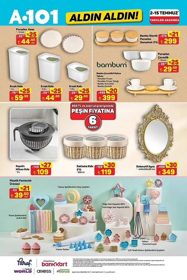Bambum Bambu Çerezlikli Kahve Takımı 399 TL