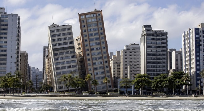 Famous Leaning Buildings City in Brazil Faces Threat as Ocean Swallows Coast