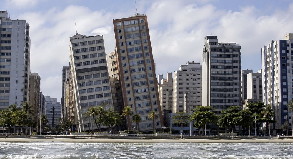 Famous Leaning Buildings City in Brazil Faces Threat as Ocean Swallows Coast