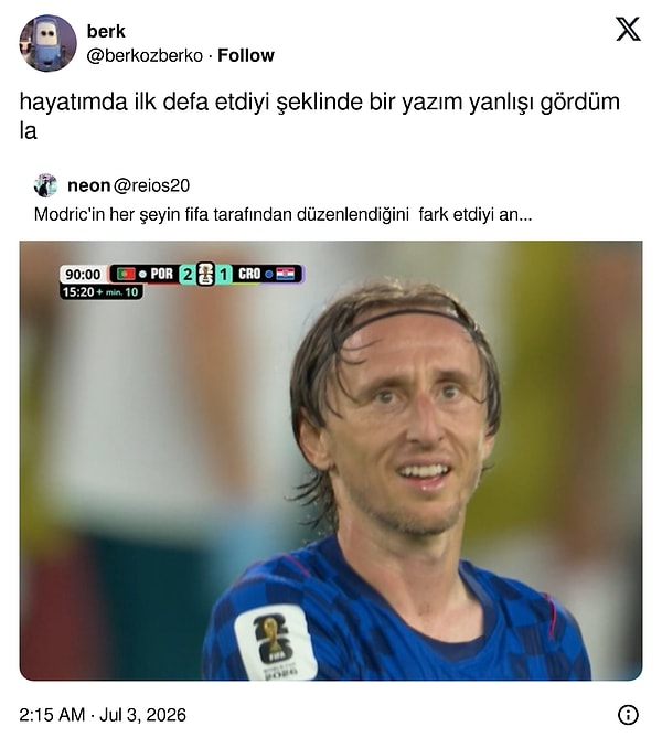 Gurme bir hata...