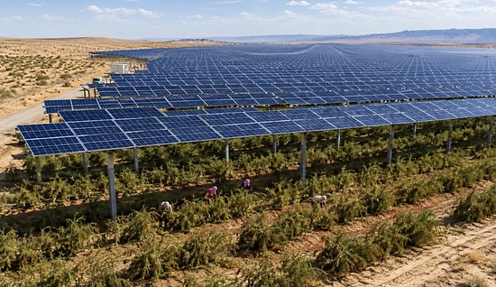 Turning Solar Panels into Umbrellas: China Grows Fruit in the Desert