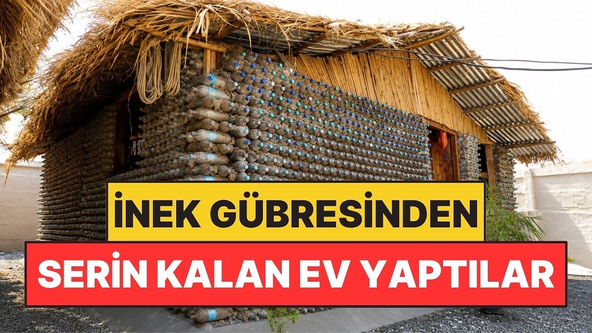 İnek Gübresinden Klima Olmadan Serin Kalan Ev Yaptılar