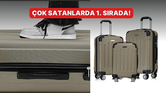 Tüm Ailenin Bagaj İhtiyacını Tek Seferde Çözen Anthony Jackson 3'lü Ultra Hafif Valiz Seti İndirimde!