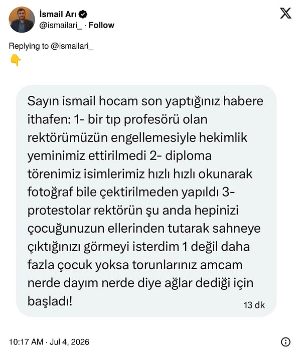"Kep atmamıza izin verilmedi.