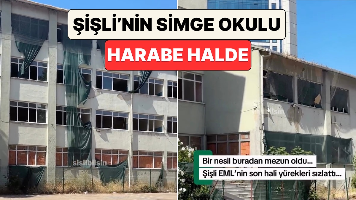 Şişli Endüstri Meslek Lisesi'nin son hali mezunları üzdü