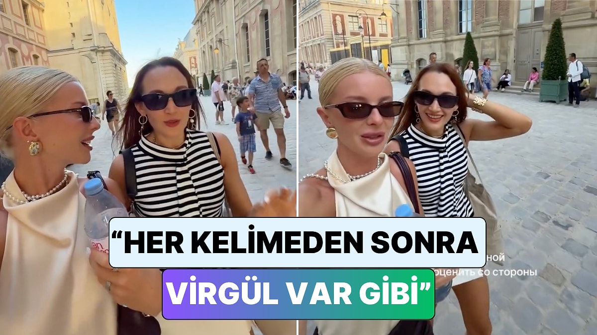 Rus kadın, Türkçenin kulağa nasıl geldiğini taklit ederek gösterdi