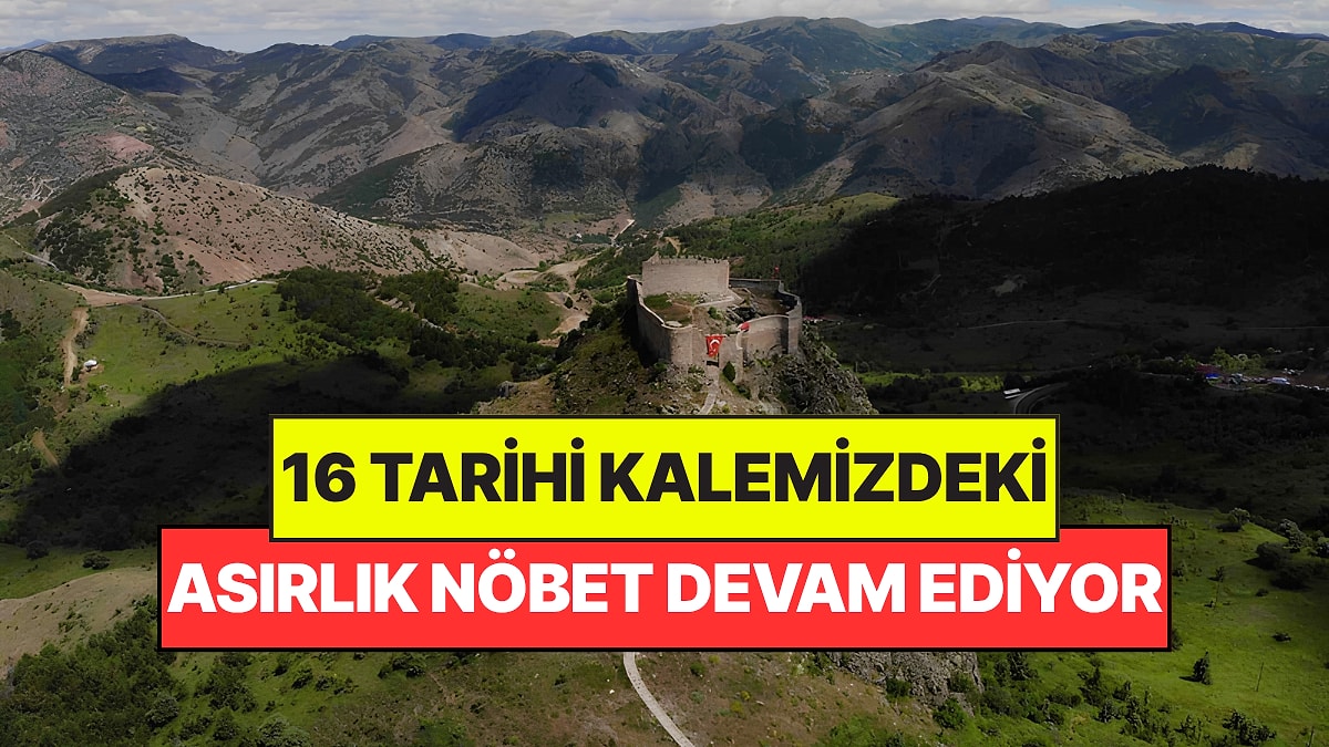 Gümüşhane'de 16 tarihi kale bulutların arasında nöbet tutuyor