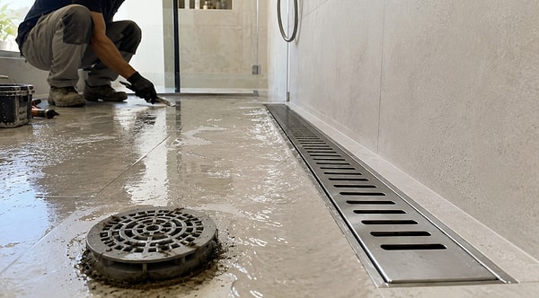 Wet areas are constantly accumulating hair strands, soap residues, and dirt.