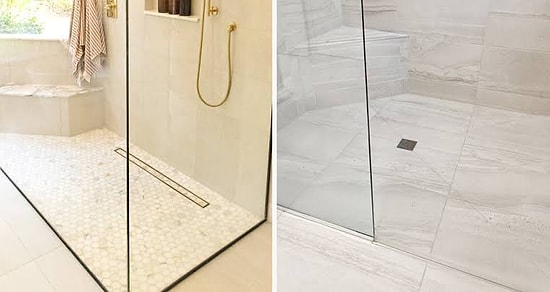 New Smart Shower Drains Outperform Old Round Systems
