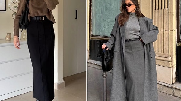 9. Kalem etek ve oversize kazak giyinmelisin.
