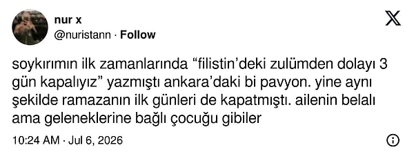 Bu durum sosyal medyada da konuşuldu.