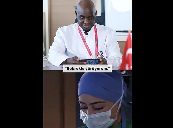 9. Kalp ve Damar Cerrahisi Uzmanı olan Op. Dr. Mugisha Kyaruzi, Doktorlar dizisinin bir sahnesini yorumladı.