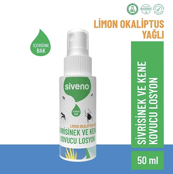Siveno Sivrisinek ve Kene Kovucu Sprey sepet aşamasında net 249,90 TL!
