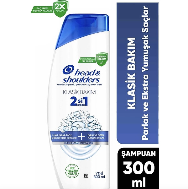 Head&Shoulders Klasik Bakım Şampuanı sepet aşamasına özel net 109,90 TL!