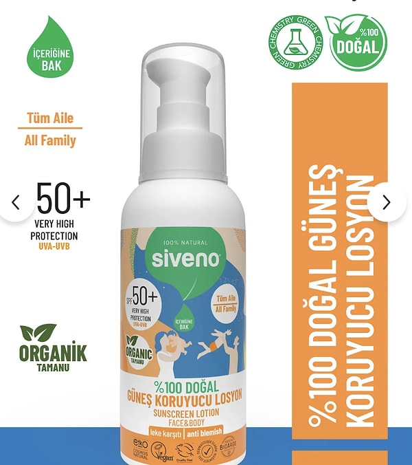 Siveno %100 Doğal Güneş Koruyucu ürün çeşitlerinde sepet aşamasına özel 3 al 2 öde fırsatı başladı!