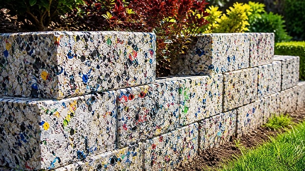 Plastik atıklar ayrıştırılmadan blok haline getiriliyor