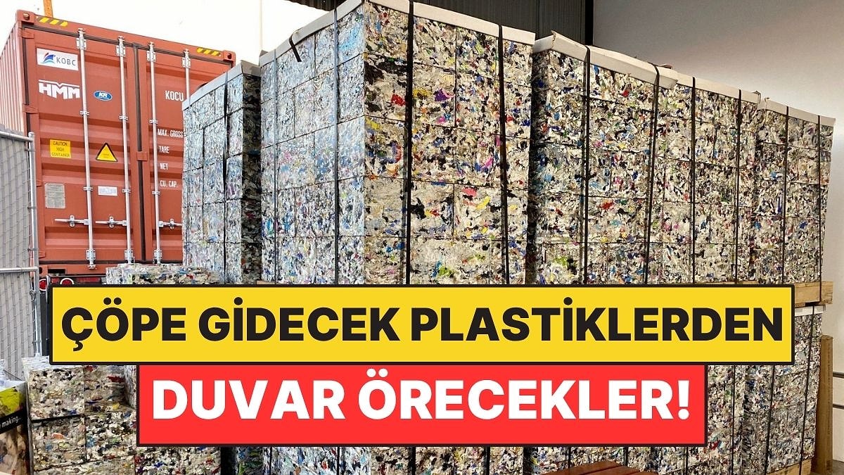 Çöpe Gidecek Plastik Atıkları Buharla Tuğla Gibi Bloklara Çevirdiler