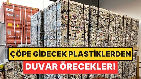 Çöpe Gidecek Plastik Atıkları Buharla Tuğla Gibi Bloklara Çevirdiler