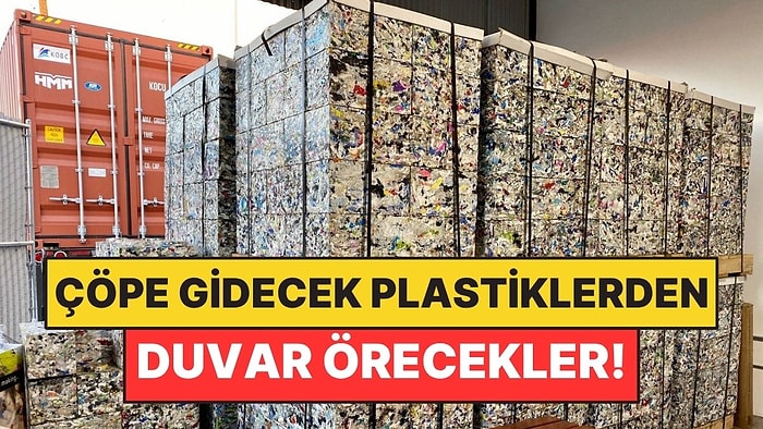Çöpe Gidecek Plastik Atıkları Buharla Tuğla Gibi Bloklara Çevirdiler