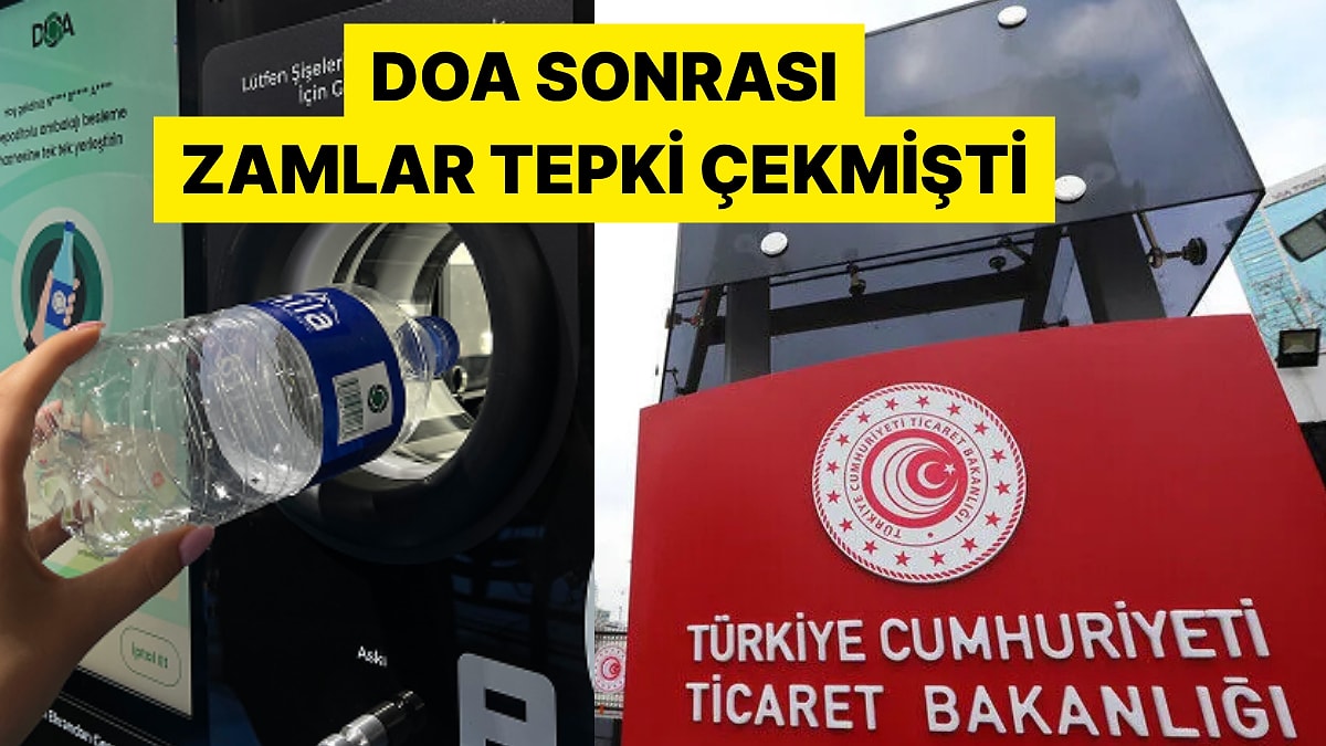 Ticaret Bakanlığı DOA Sonrası İçeceklere Zam Gelmesinin Ardından Harekete Geçti