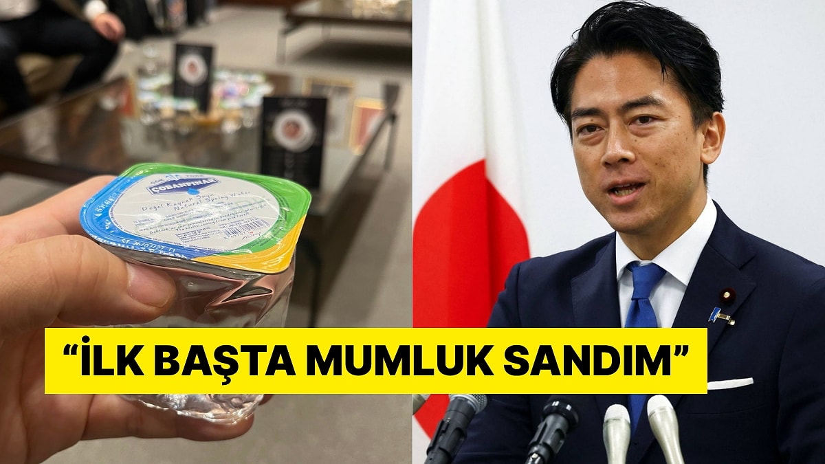 Türkiye'ye Gelen Japonya Savunma Bakanı Plastik Bardaktaki Suya Anlam Veremedi
