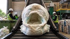 Project Turns Used Baby Diapers Into Recycled Material