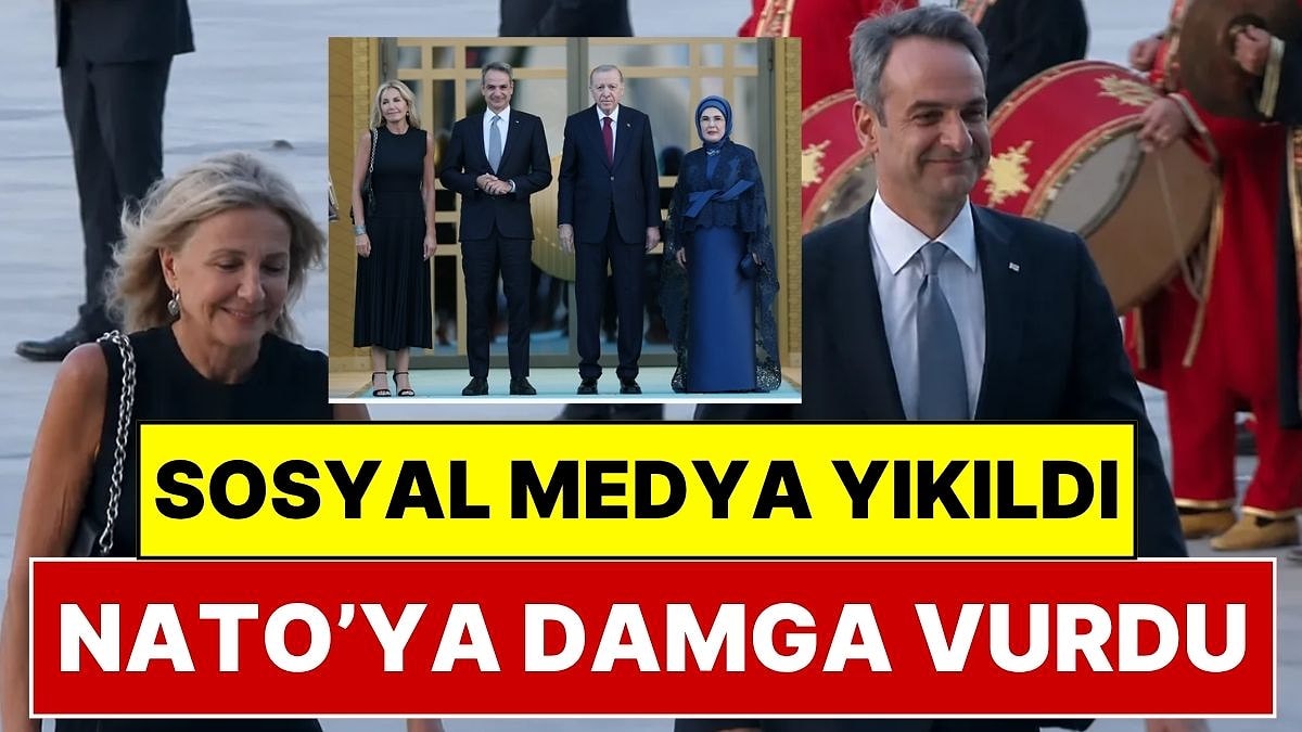 Ankara'daki NATO Zirvesinde Yunan Başbakan Miçotakis Karşılanırken Yüksek Sesle Mehter Marşı Çalındı