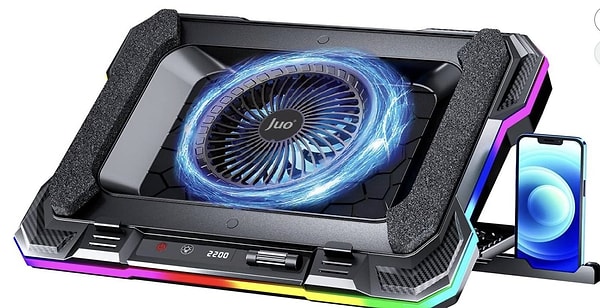 Juo Yeti RGB Işıklı LED Ekranlı Gaming Laptop Soğutucu Prime'a özel net 1.122,30 TL!