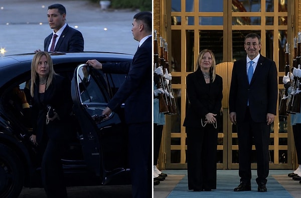 Cumhurbaşkanlığı Külliyesi'nde liderler onuruna verilen resmi akşam yemeğinde dikkat çeken ilk detay, İtalya Başbakanı Giorgia Meloni'nin davete katılan son lider olmasıydı.