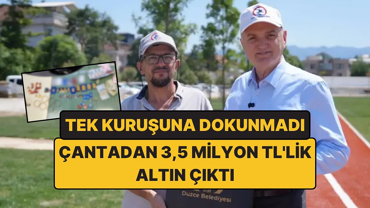 3,5 Milyon TL'lik Altın Dolu Çantayı Teslim Eden İşçiye Bir Maaş İkramiye