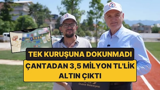 3,5 Milyon TL'lik Altın Dolu Çantayı Teslim Eden İşçiye Bir Maaş İkramiye